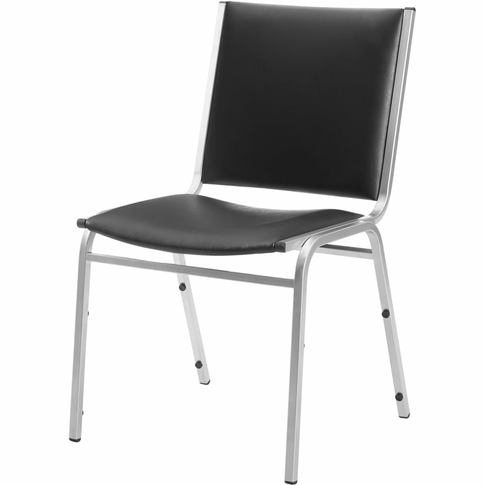 Black Armless Stacking Chairs T8006