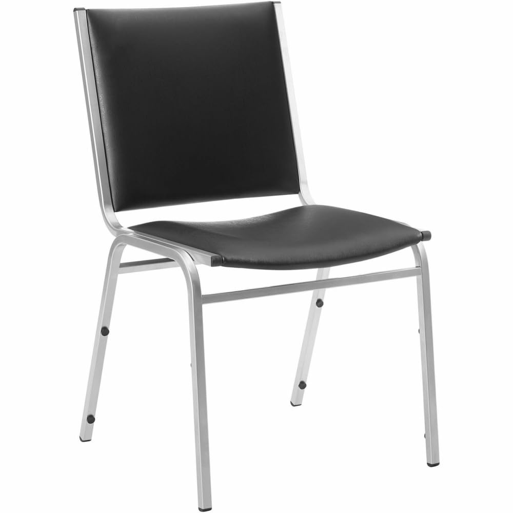 Black Armless Stacking Chairs T8006