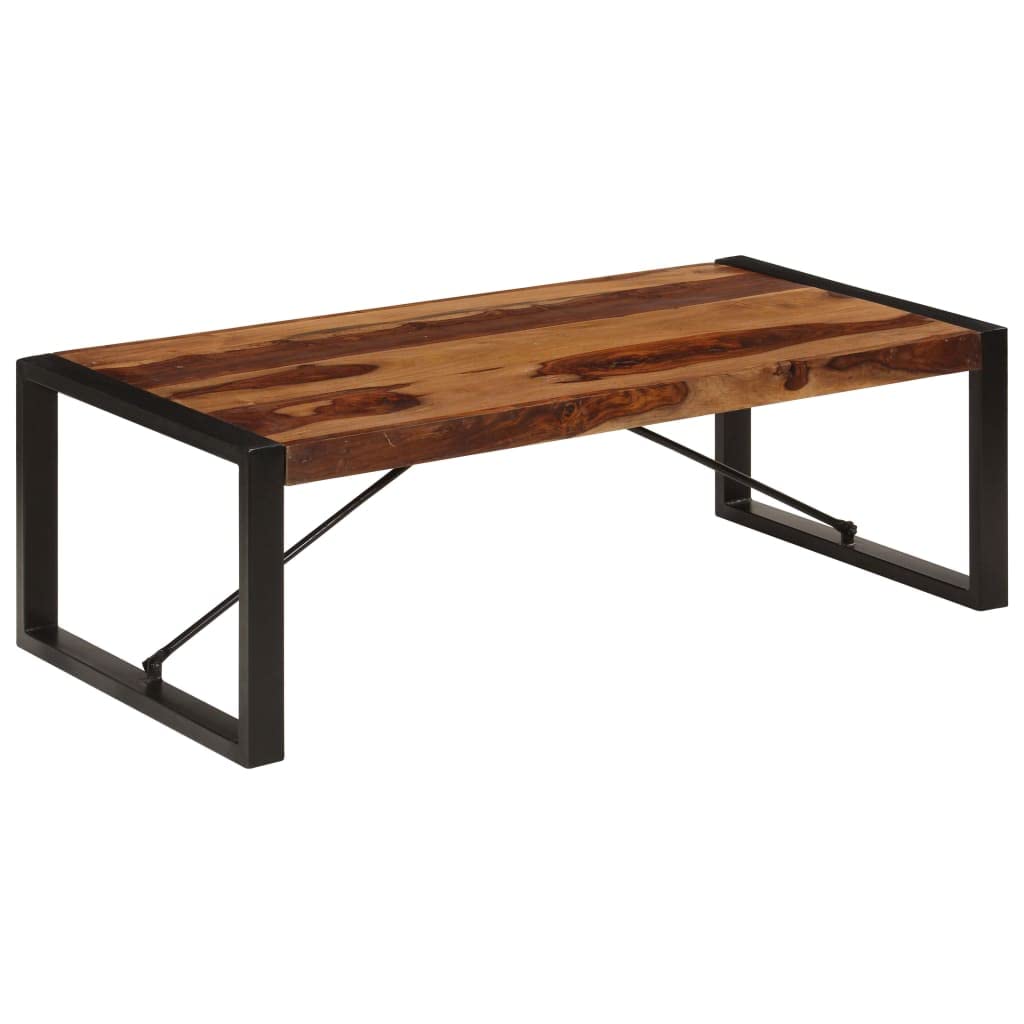 Brown Solid Sheesham Wood Coffee Table P6512