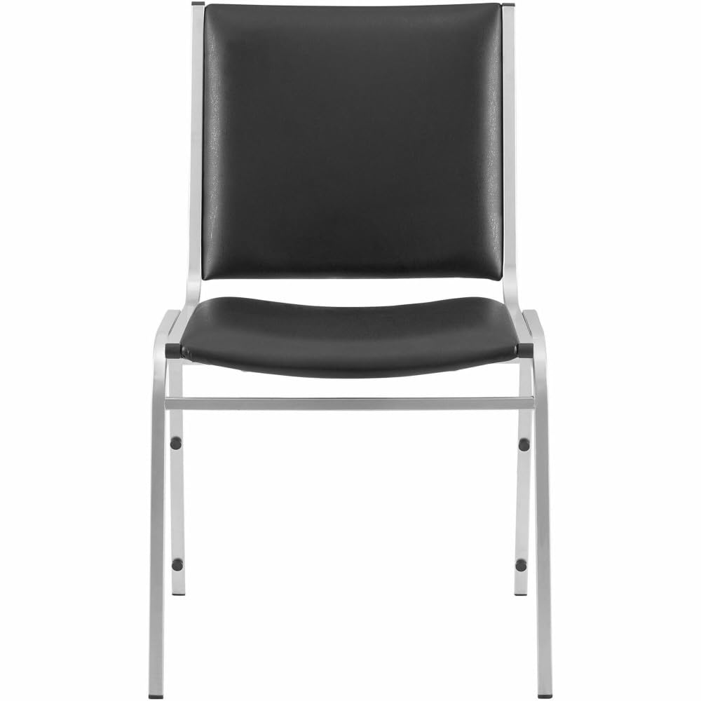 Black Armless Stacking Chairs T8006