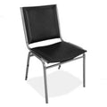Black Armless Stacking Chairs T8006