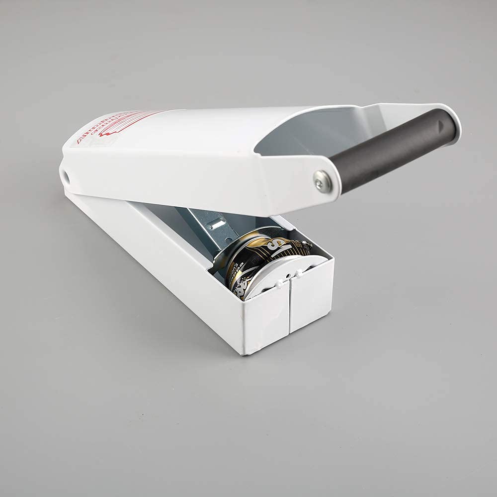 White Wall-Mounted Aluminum Can Crusher Q1314