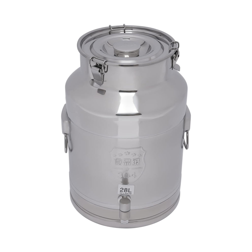 28L Stainless Steel Milk Can with Faucet & Lid A929207