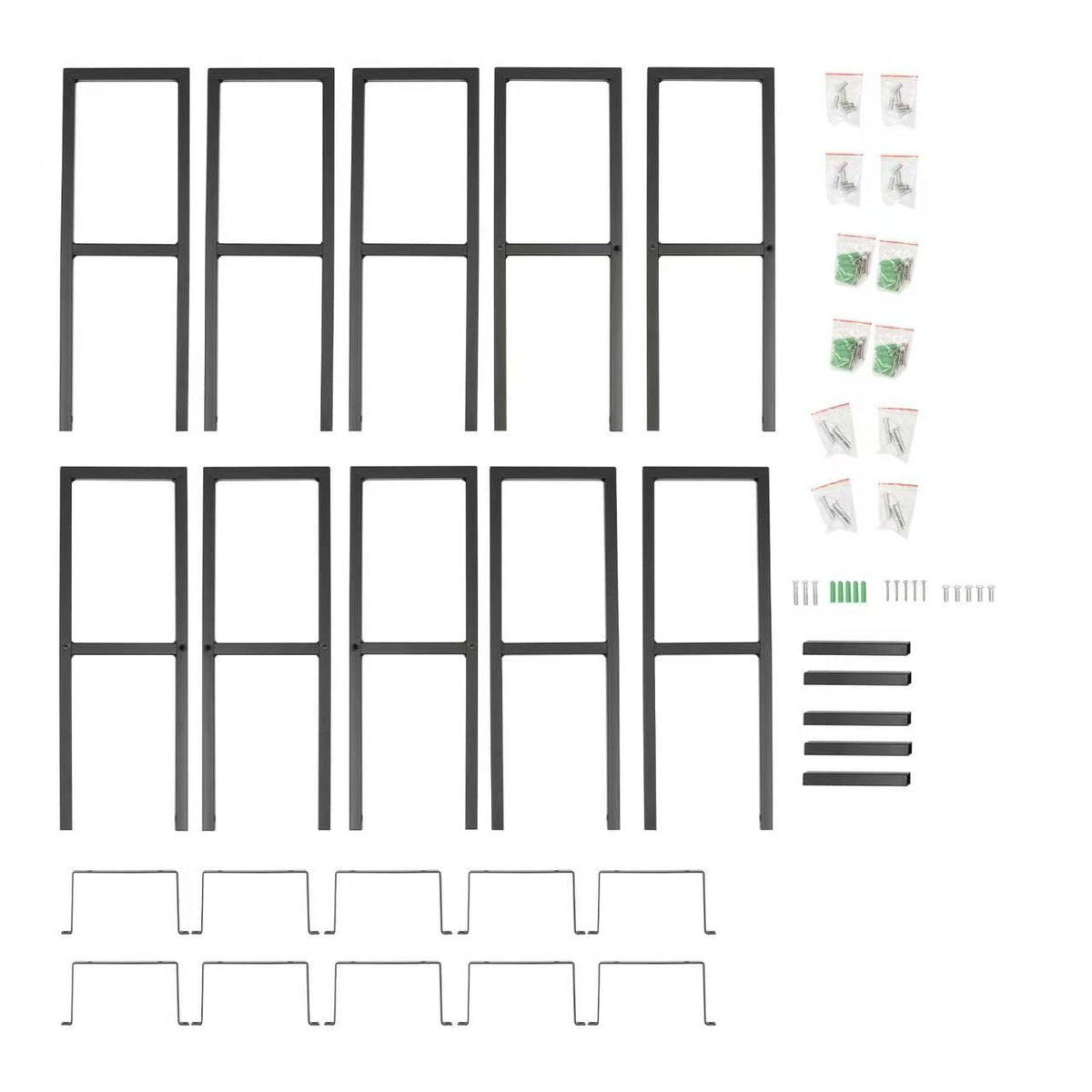 Black 5Pcs CD Racks J7722