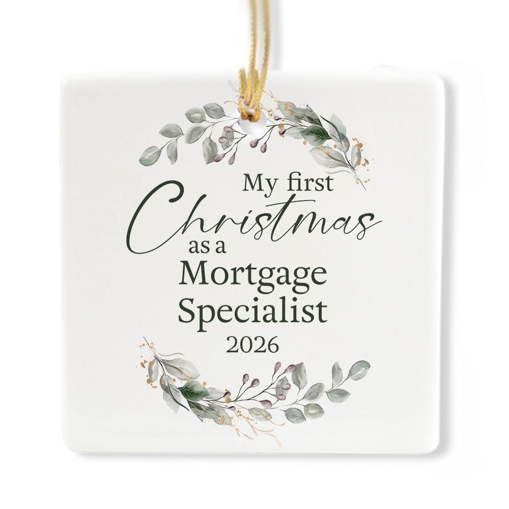 Ceramic 3-inch Square Ornament F24544