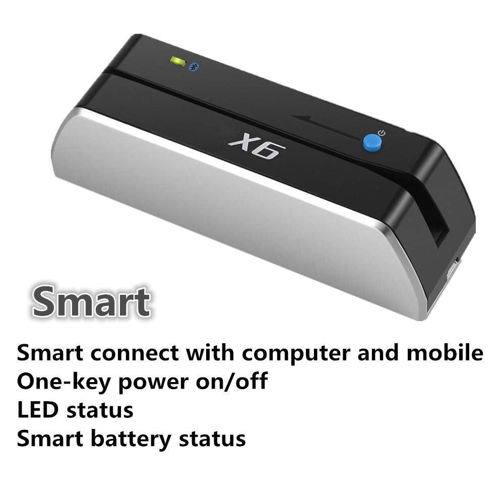 Bluetooth Magnetic Card Reader Writer USB 3 Tracks P37508