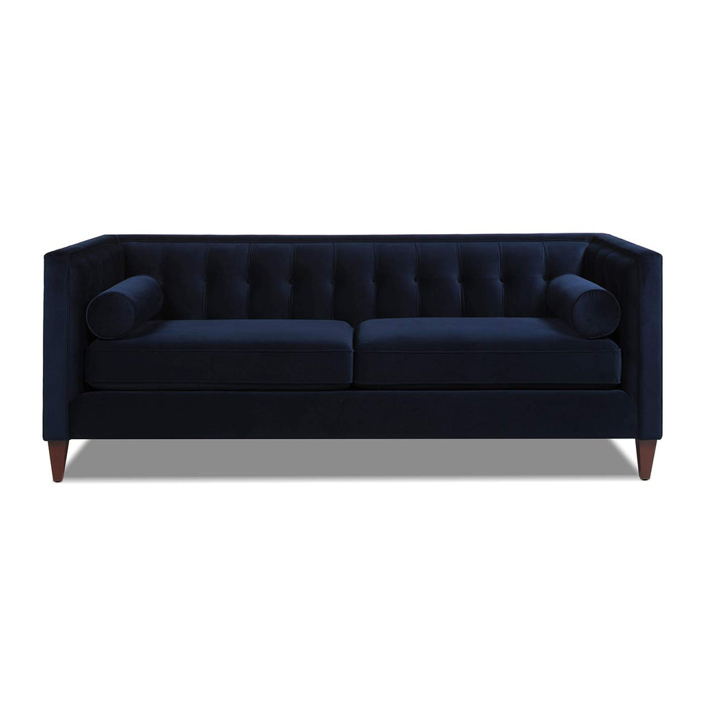 Dark Navy Blue Performance Velvet Tufted Sofa U412