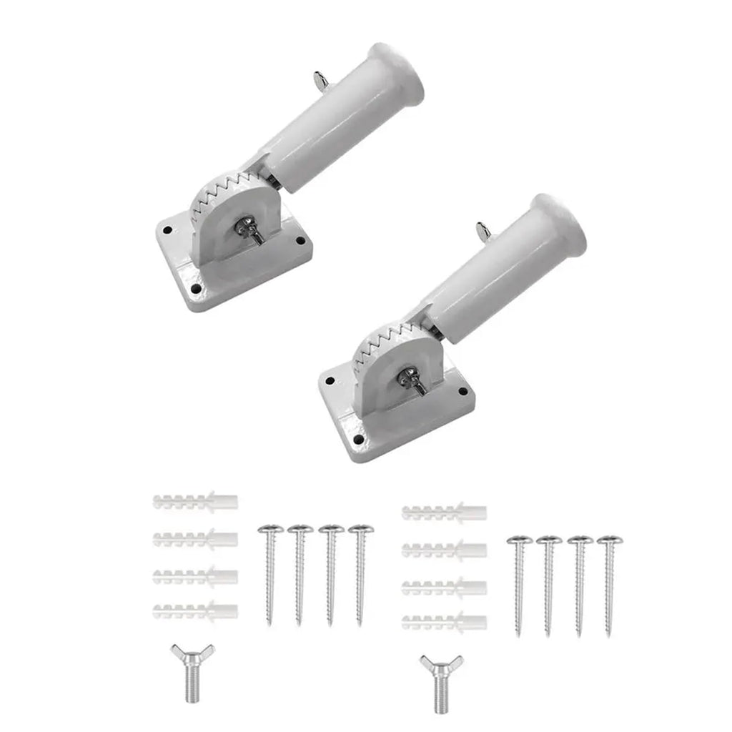 2 PCS Aluminum Adjustable Flag Pole N436664