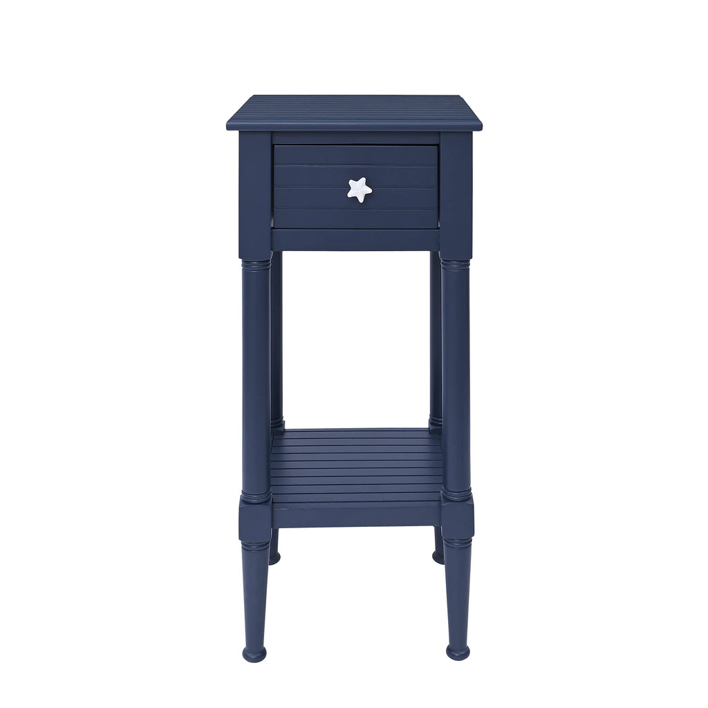 Navy Small Accent Table with Storage G632538