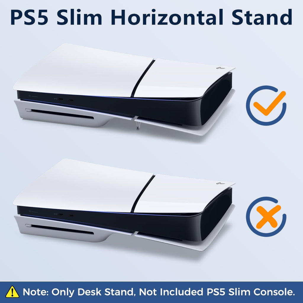 Stand for Ps5 Slim, Cooling Feet, Horizontal Placement Bracket Holder M2564