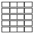 Black 5Pcs CD Racks J7722