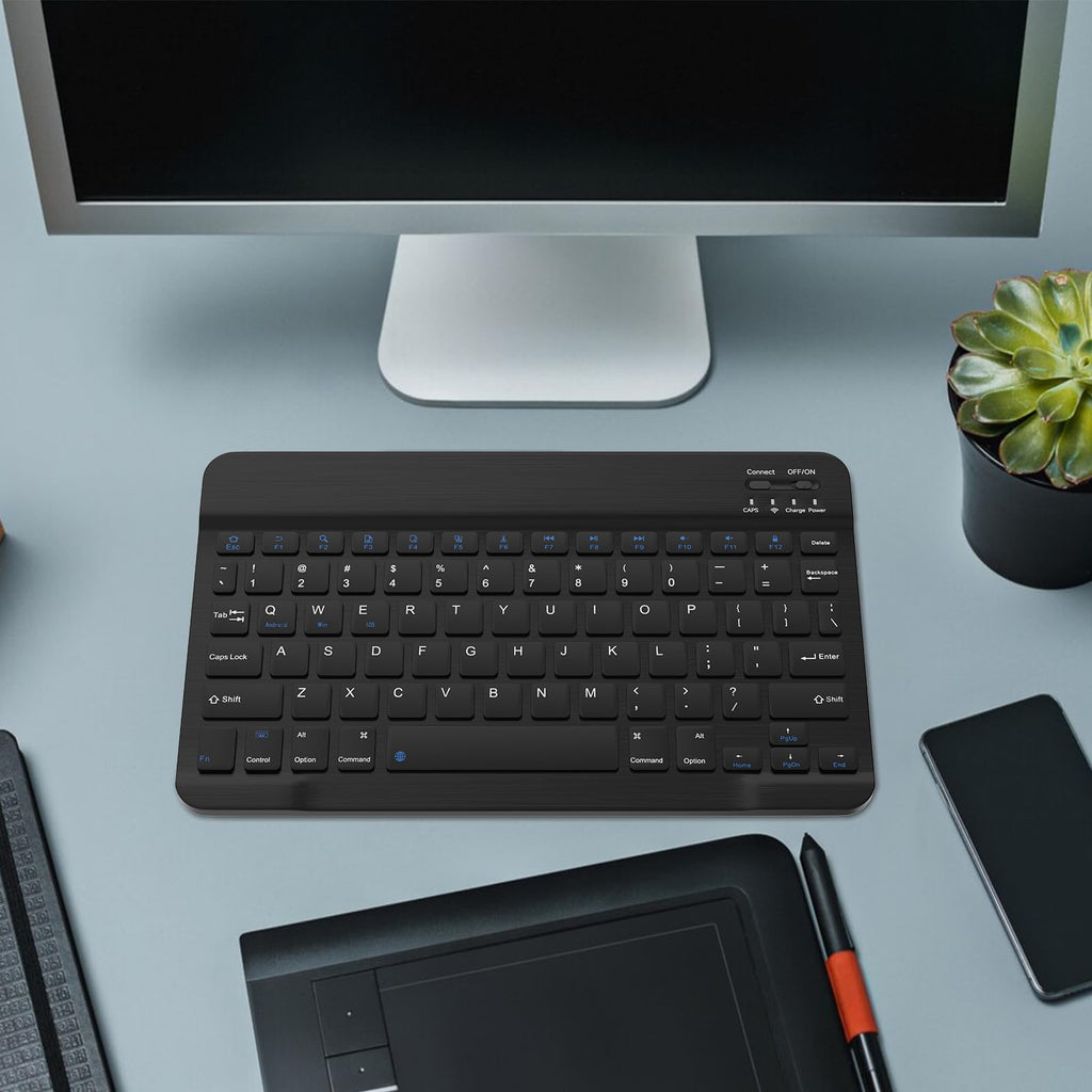 Black Rechargeable Bluetooth Keyboard and Mouse Combo Z674