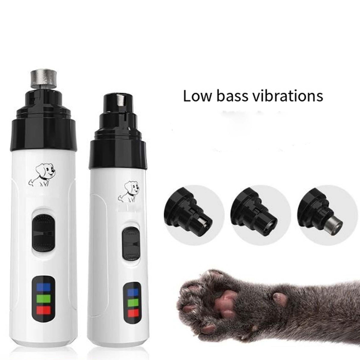 Silent Dog Nail Grinder with LED Light R9477