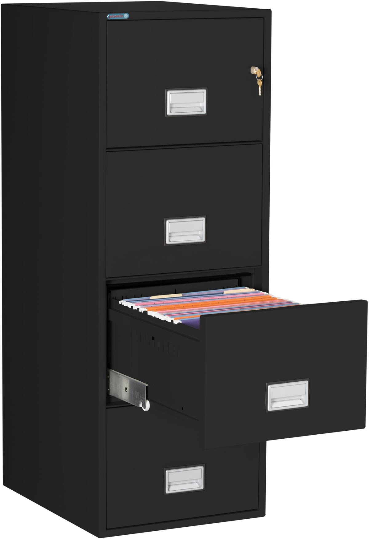 Black 4-Drawer Legal Fireproof File Cabinet A259702