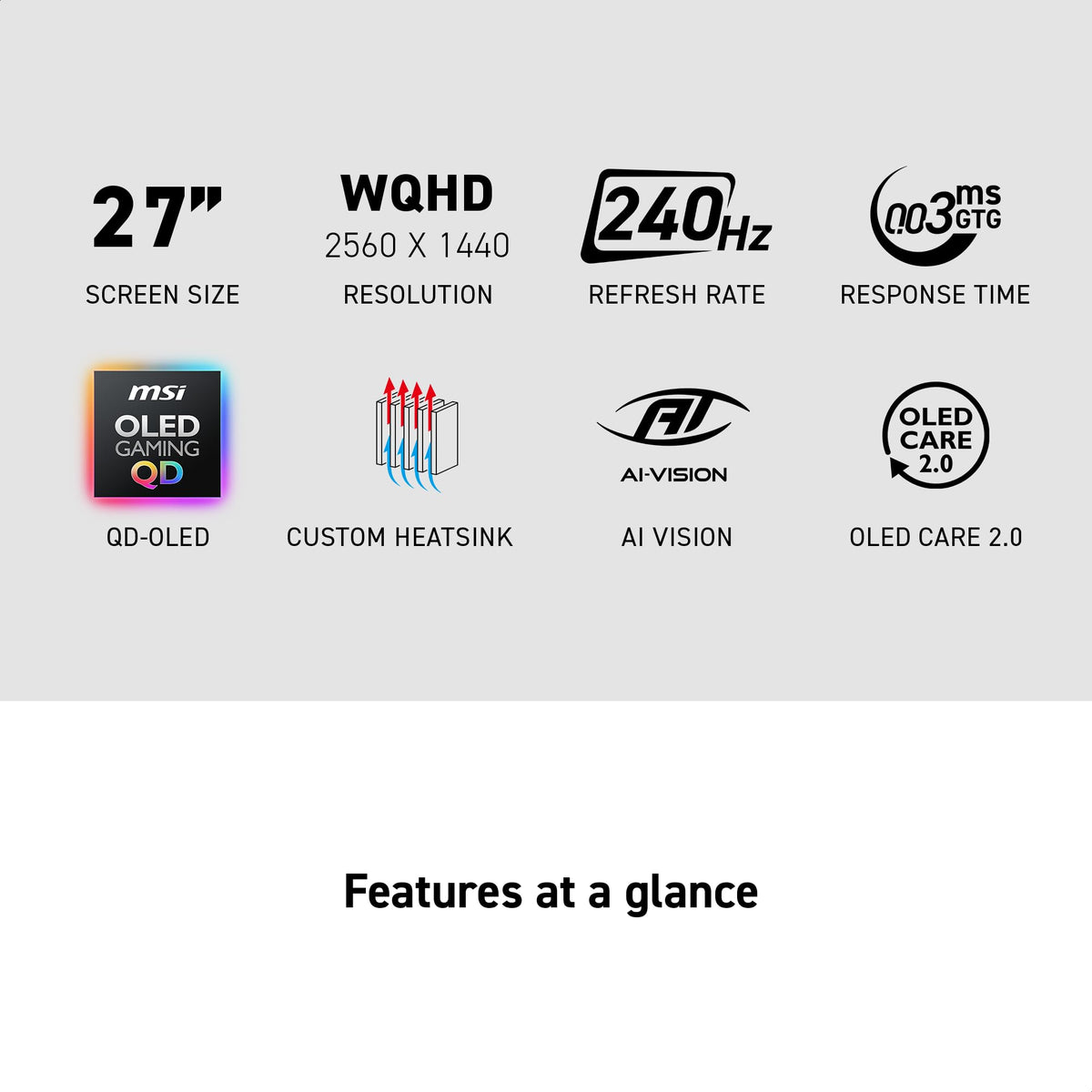 27-Inch WQHD 240Hz QD-OLED Gaming Monitor X1836