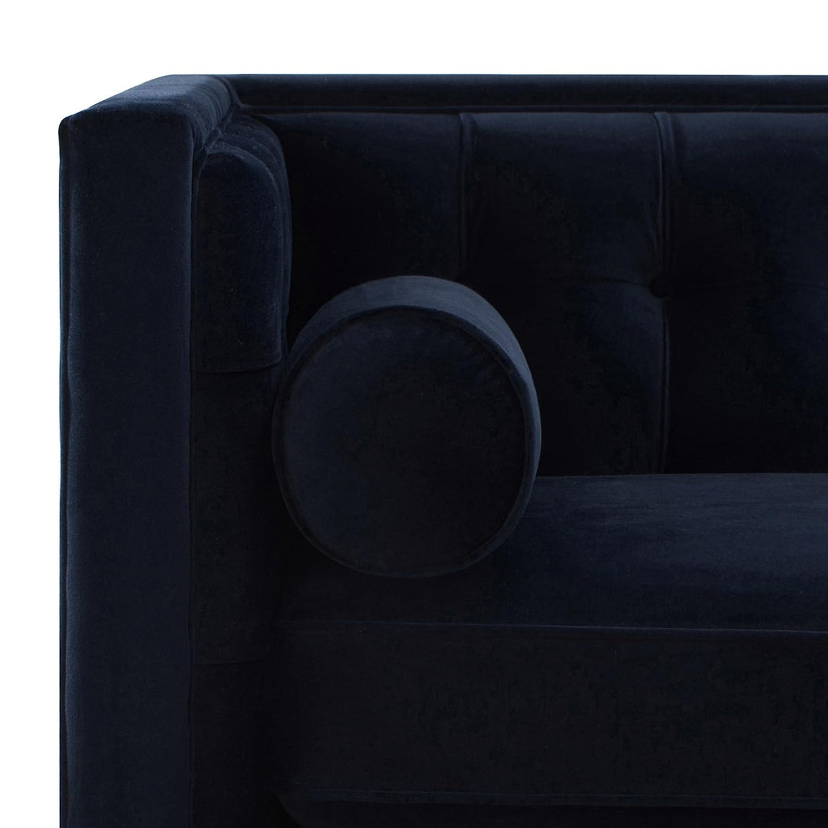 Dark Navy Blue Performance Velvet Tufted Sofa U412