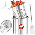 60QT Stainless Steel Stock Pot D671