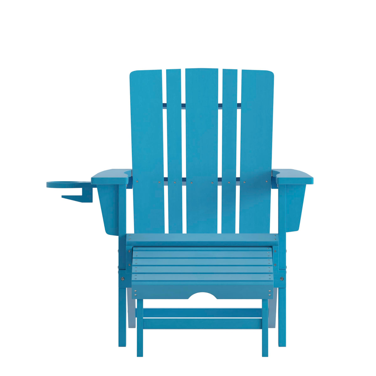 Blue Adirondack Lounge Chair with Ottoman Z10306