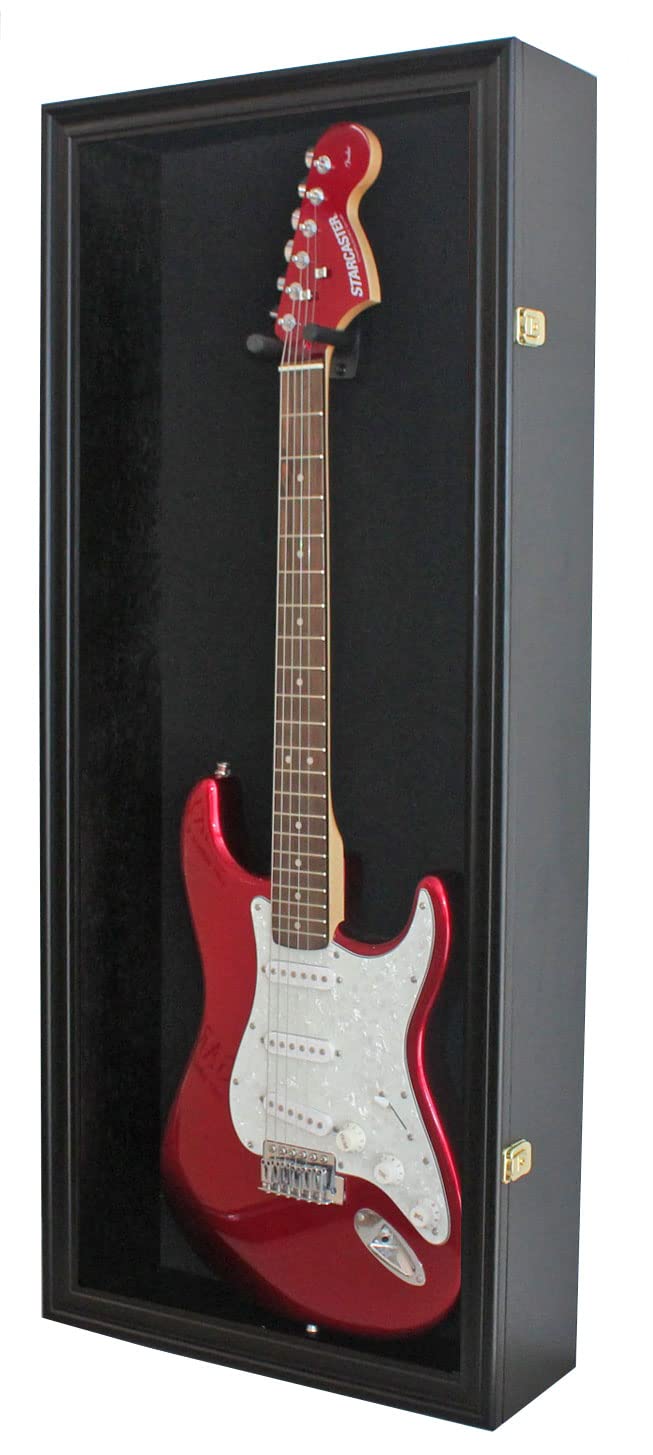 42" Electric Guitar Display Case Cabinet Shadow Box with Lock P74767
