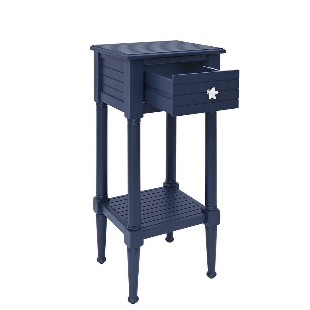 Navy Small Accent Table with Storage G632538