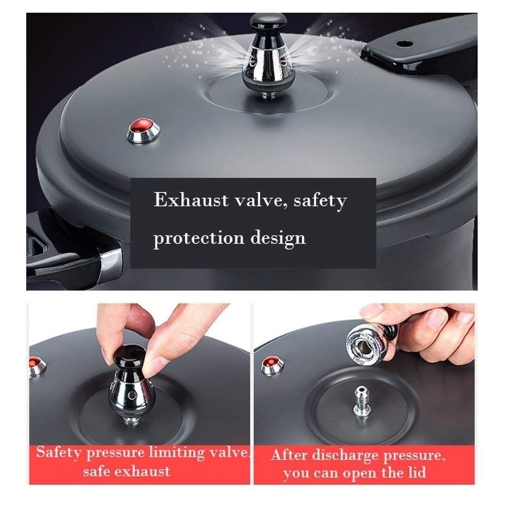 Black 3L Stainless Steel Pressure Cooker W284