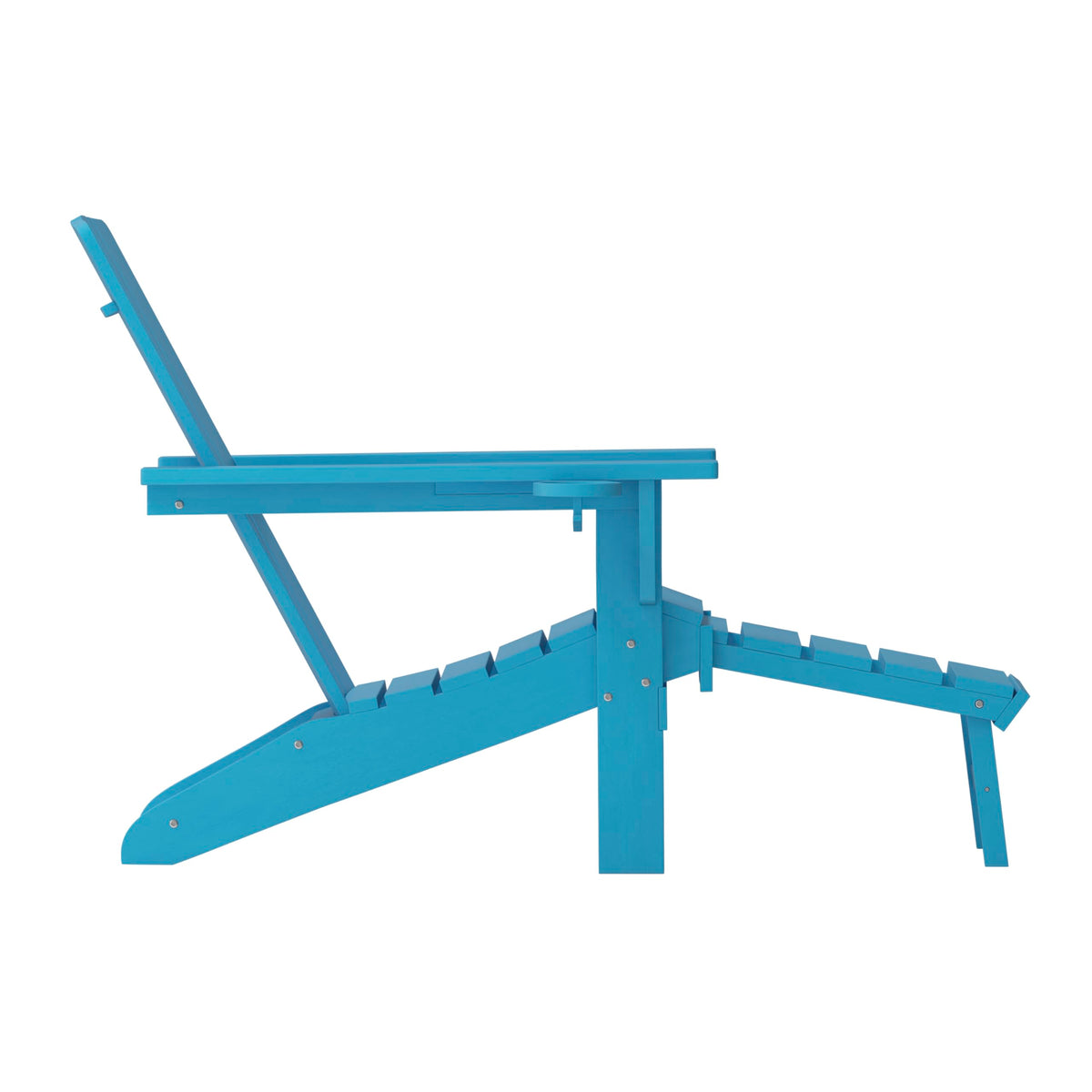 Blue Adirondack Lounge Chair with Ottoman Z10306