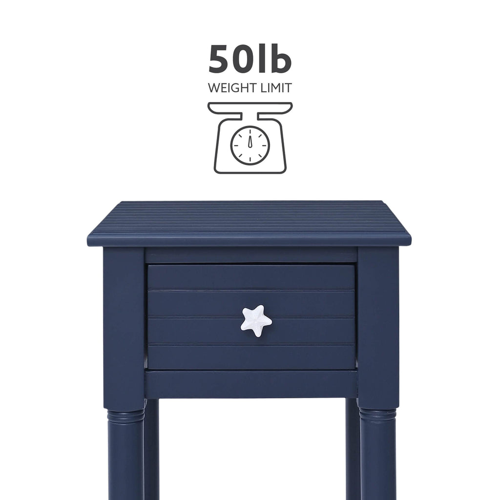 Navy Small Accent Table with Storage G632538