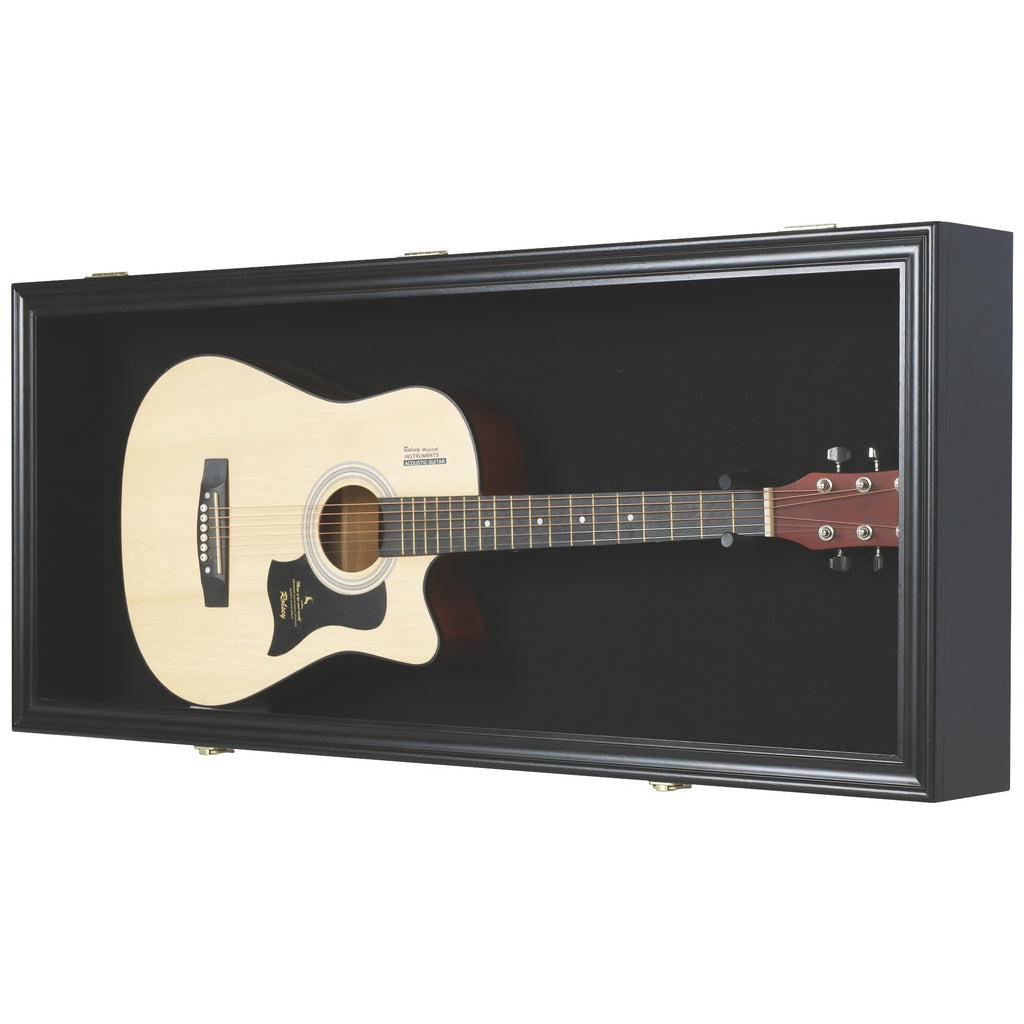 42" Electric Guitar Display Case Cabinet Shadow Box with Lock P74767