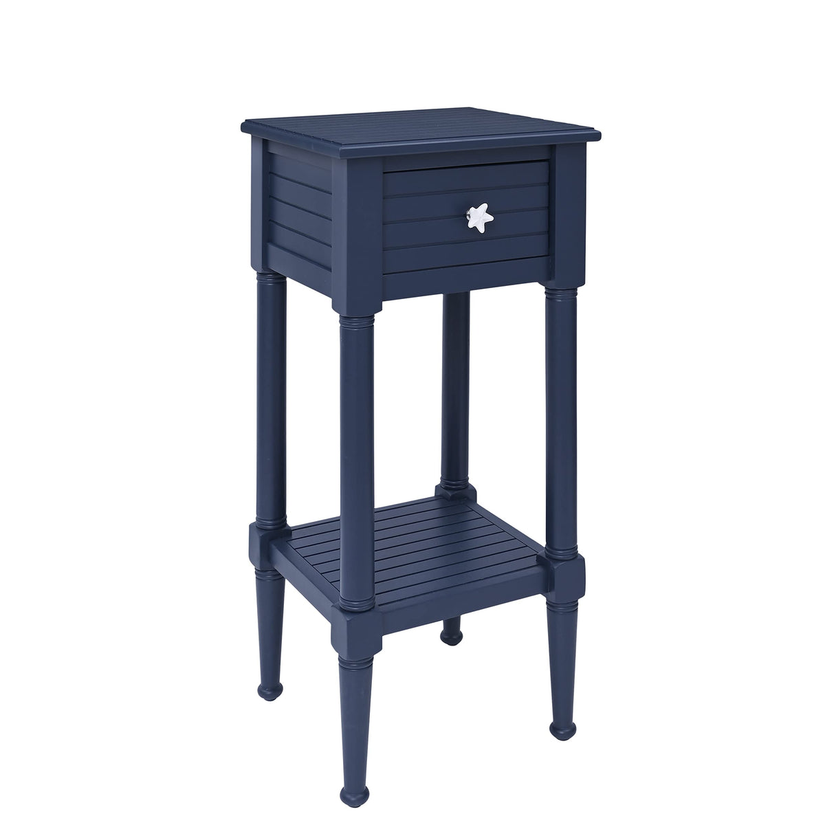 Navy Small Accent Table with Storage G632538