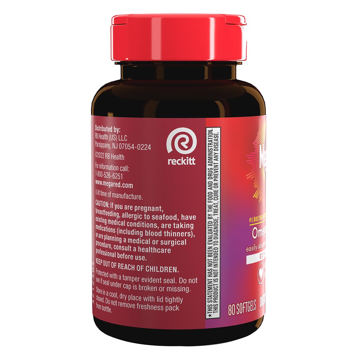 500mg Omega-3 Krill Oil Softgels 80 Count 2 Pack L3647