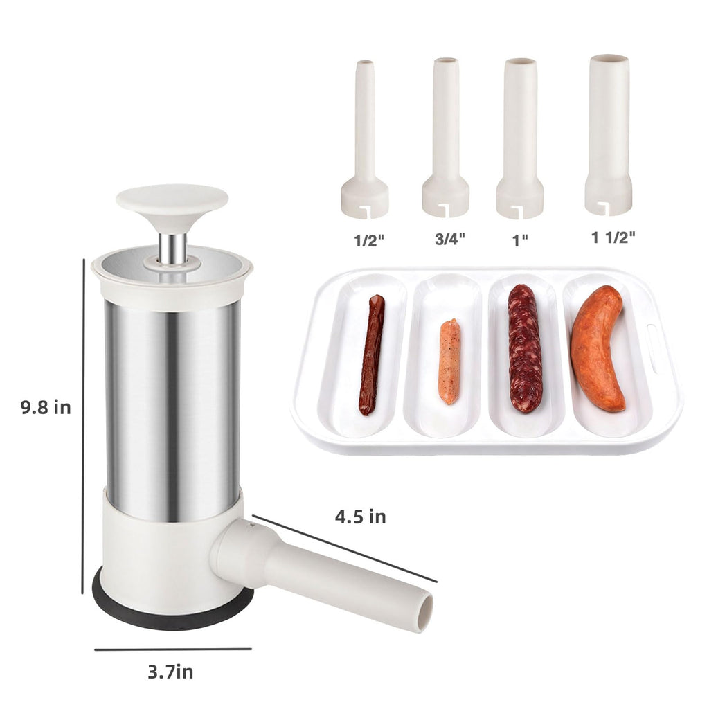 2.2-Pound Vertical Sausage Stuffer with 4 Nozzles W9427