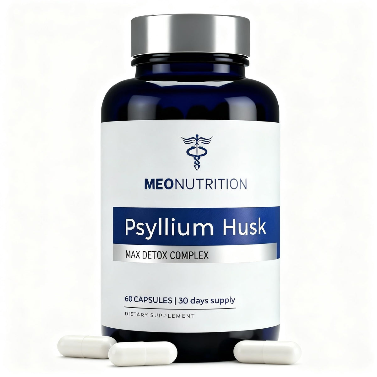 1520mg Psyllium Husk Capsules with Probiotics & Fiber R5969