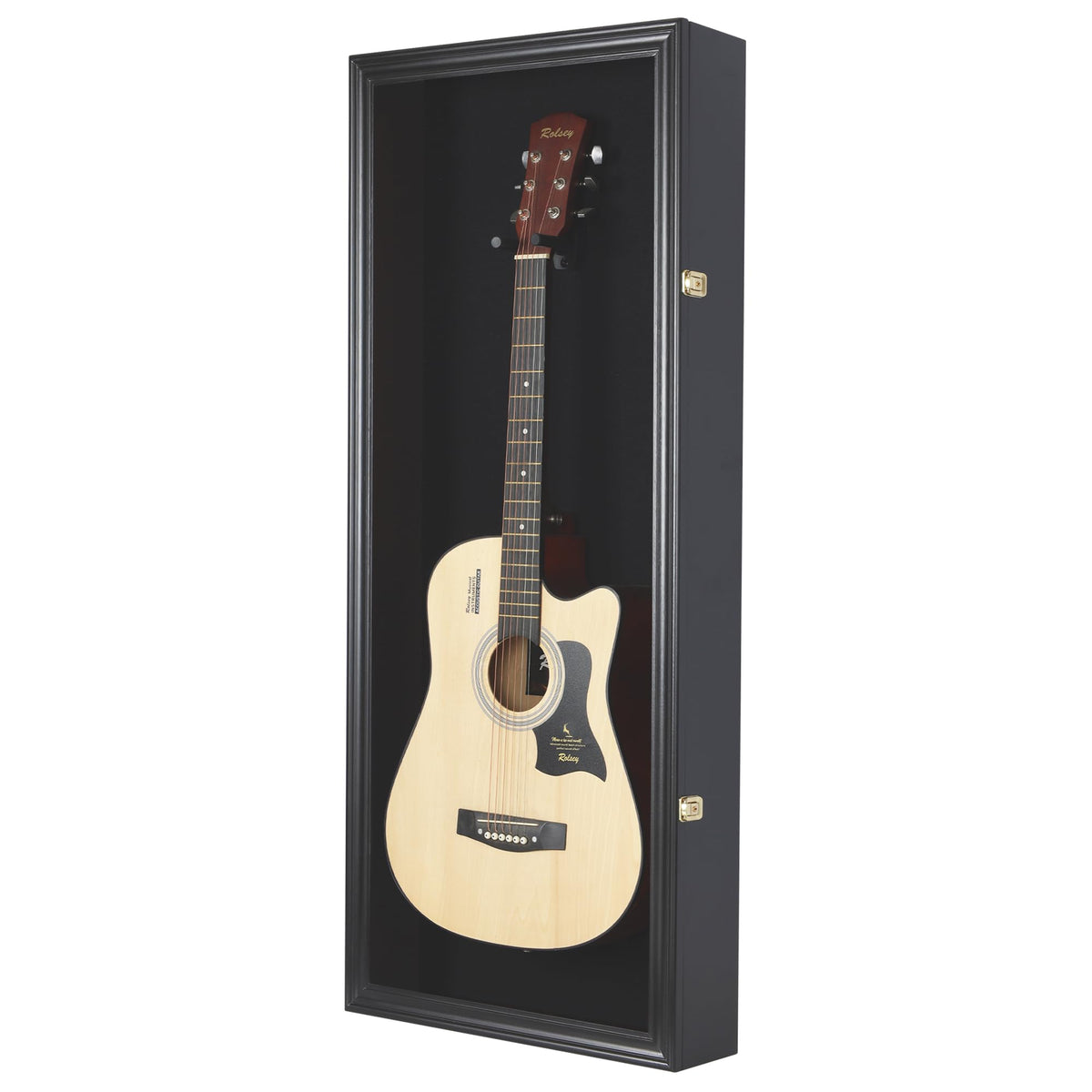 42" Electric Guitar Display Case Cabinet Shadow Box with Lock P74767