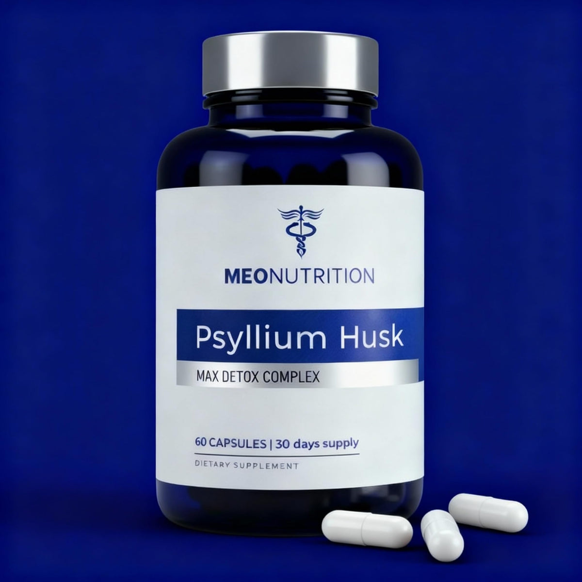 1520mg Psyllium Husk Capsules with Probiotics & Fiber R5969