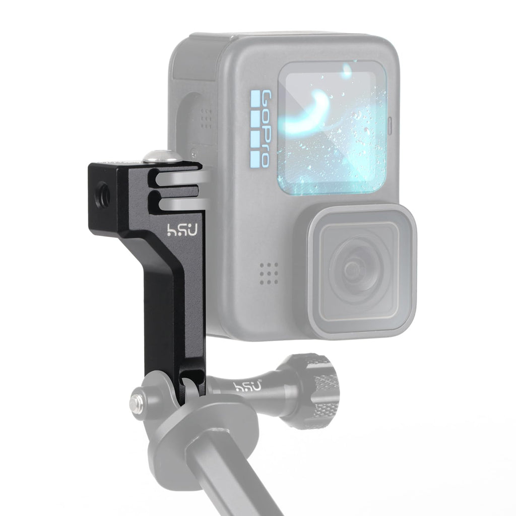 Aluminum Vertical Bracket Adapter with 1/4"- 20 Hole for Action Cameras Y9317