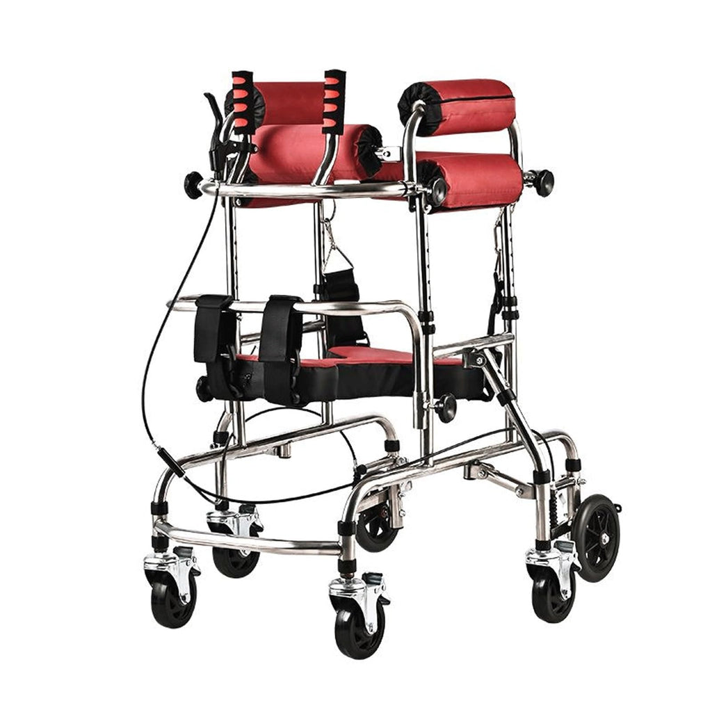 Height Adjustable Kids Upright Walker with Seat R812580