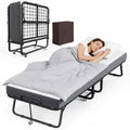 Folding Bed with Mattress 75 x 31 Inch Twin Size S28874