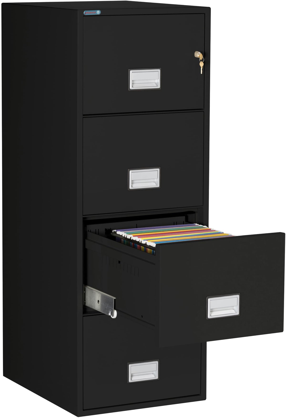 Black 4-Drawer Legal Fireproof File Cabinet A259702