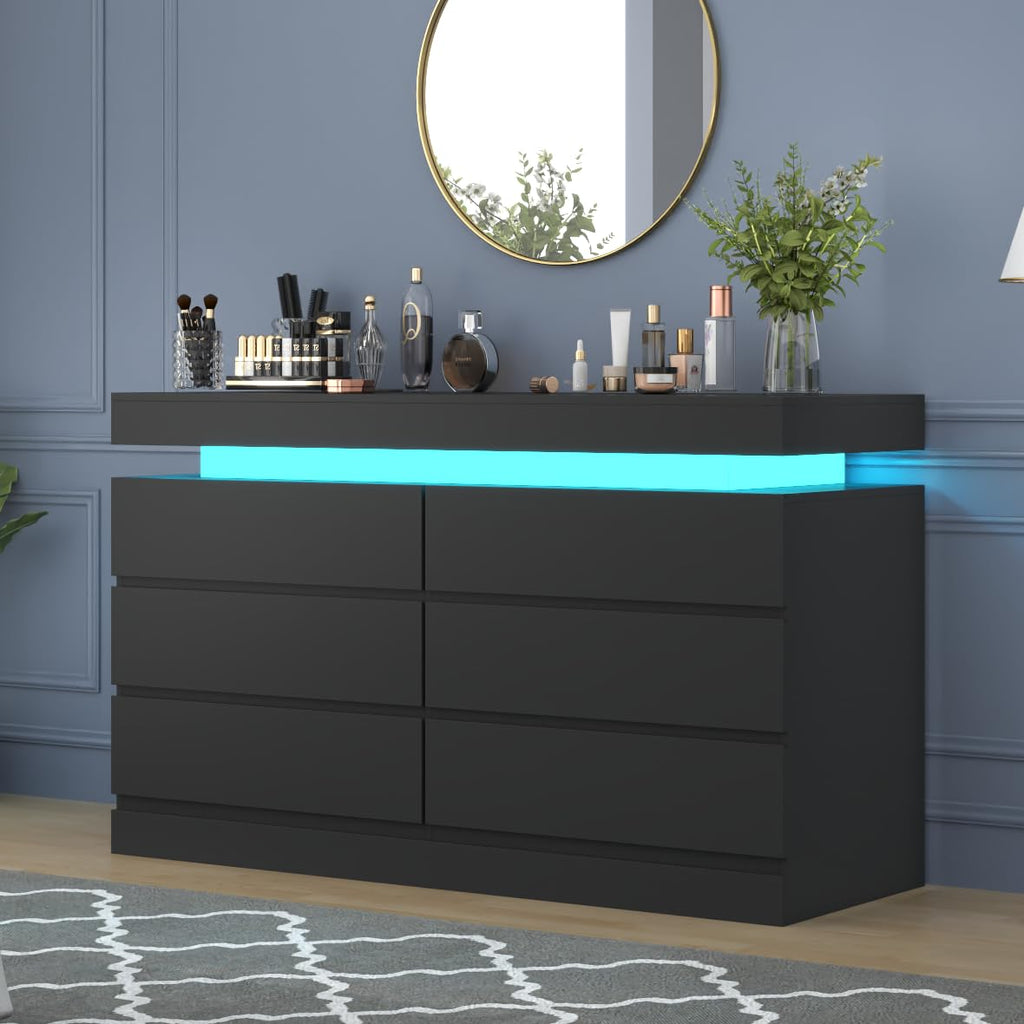 6 Drawer Dresser with Power Outlet S1137
