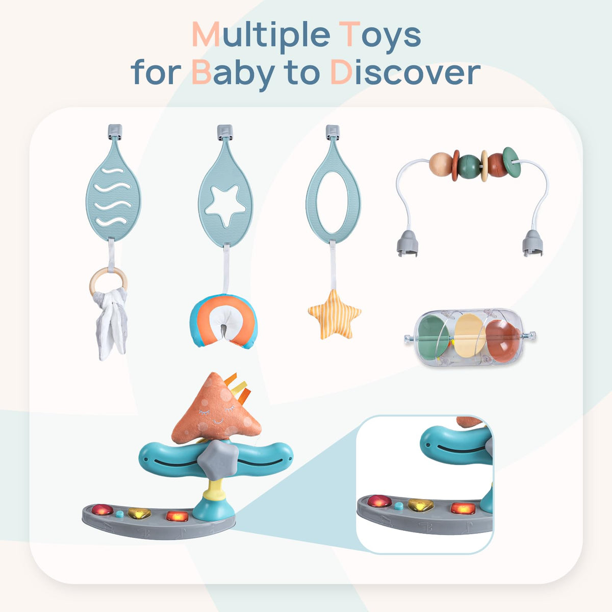 Baby Activity Center with Music, 3 Heights Q21088