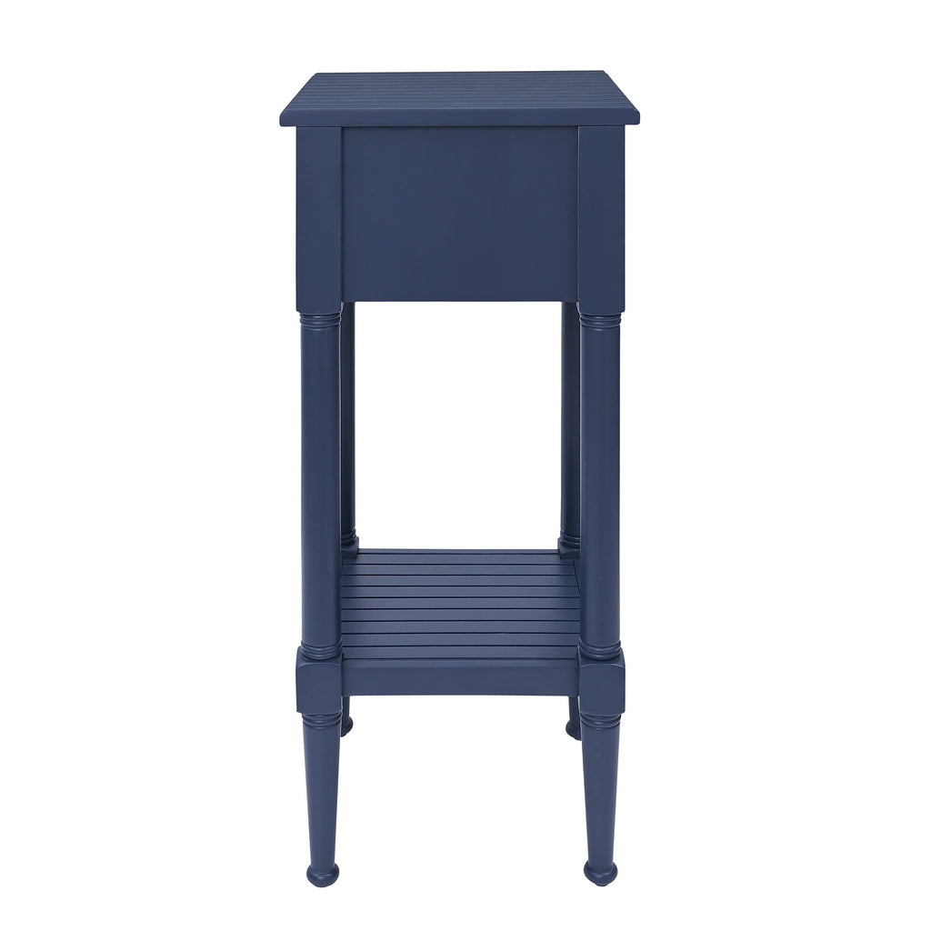 Navy Small Accent Table with Storage G632538