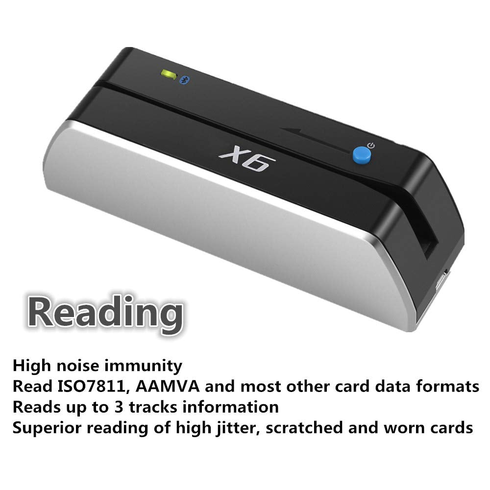 Bluetooth Magnetic Card Reader Writer USB 3 Tracks P37508