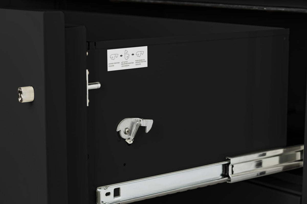 Black 4-Drawer Legal Fireproof File Cabinet A259702