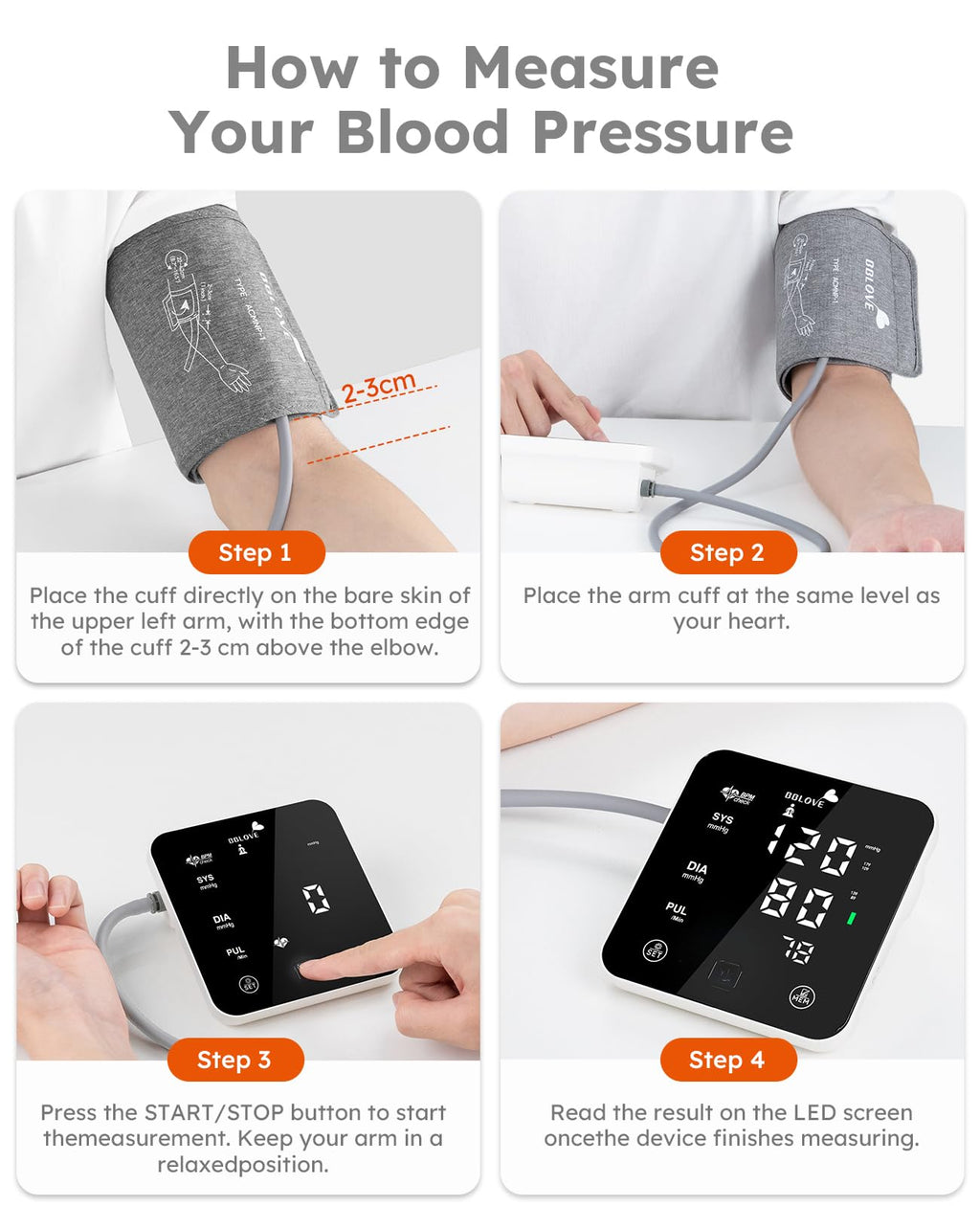 Blood Pressure Monitor with Adjustable Cuff and Carrying Case T566937