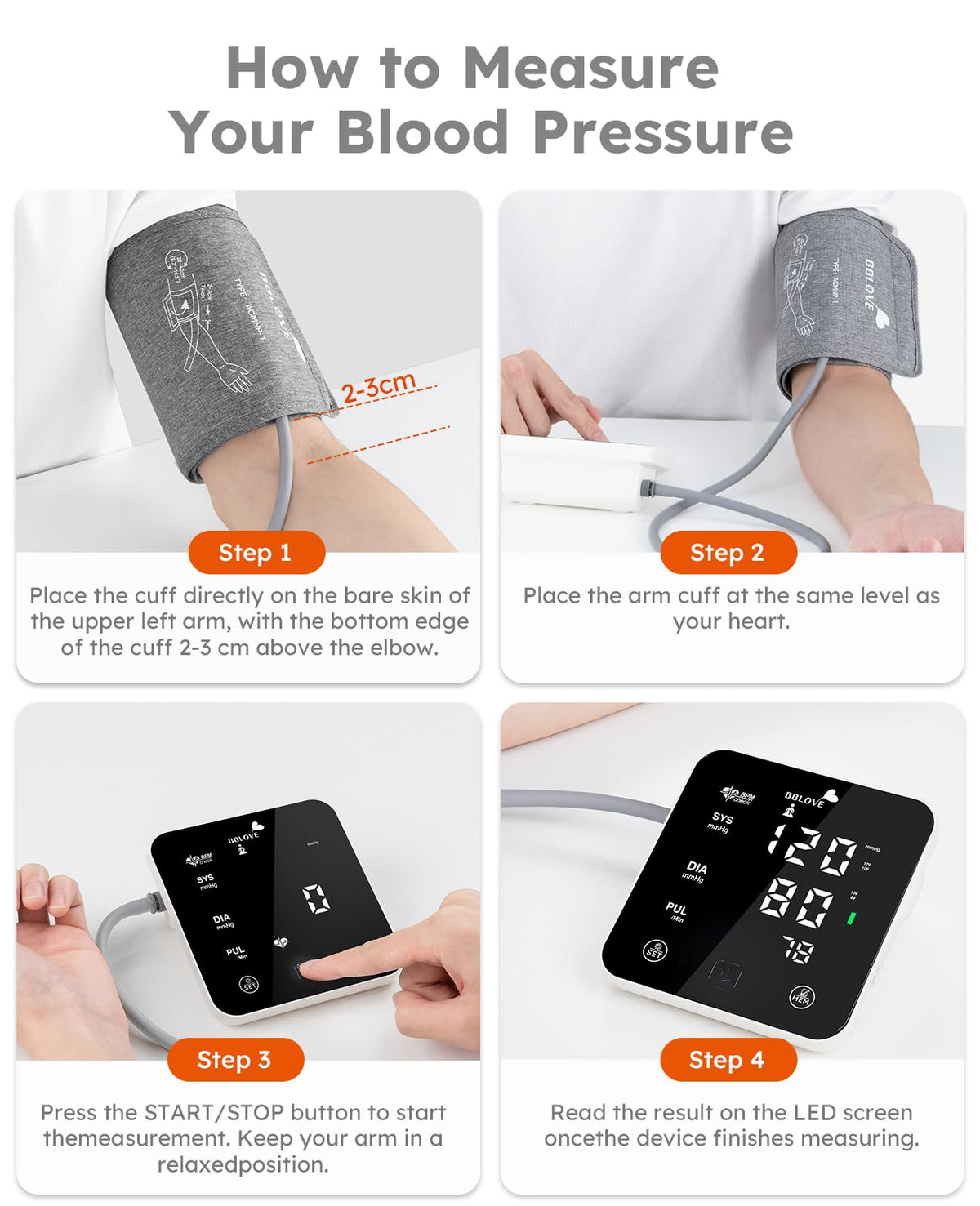 Blood Pressure Monitor with Adjustable Cuff and Carrying Case T566937