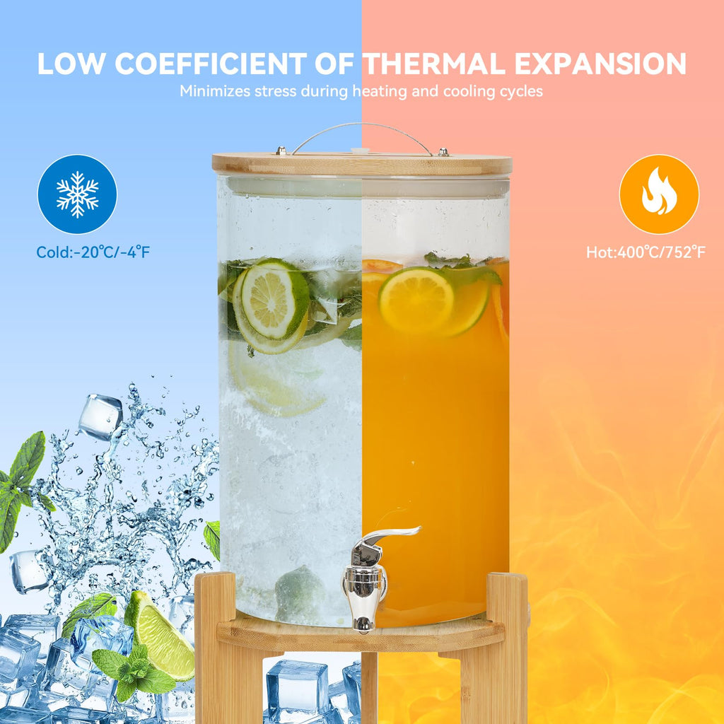 2.1 Gallon Drink Dispensers with Stand F128