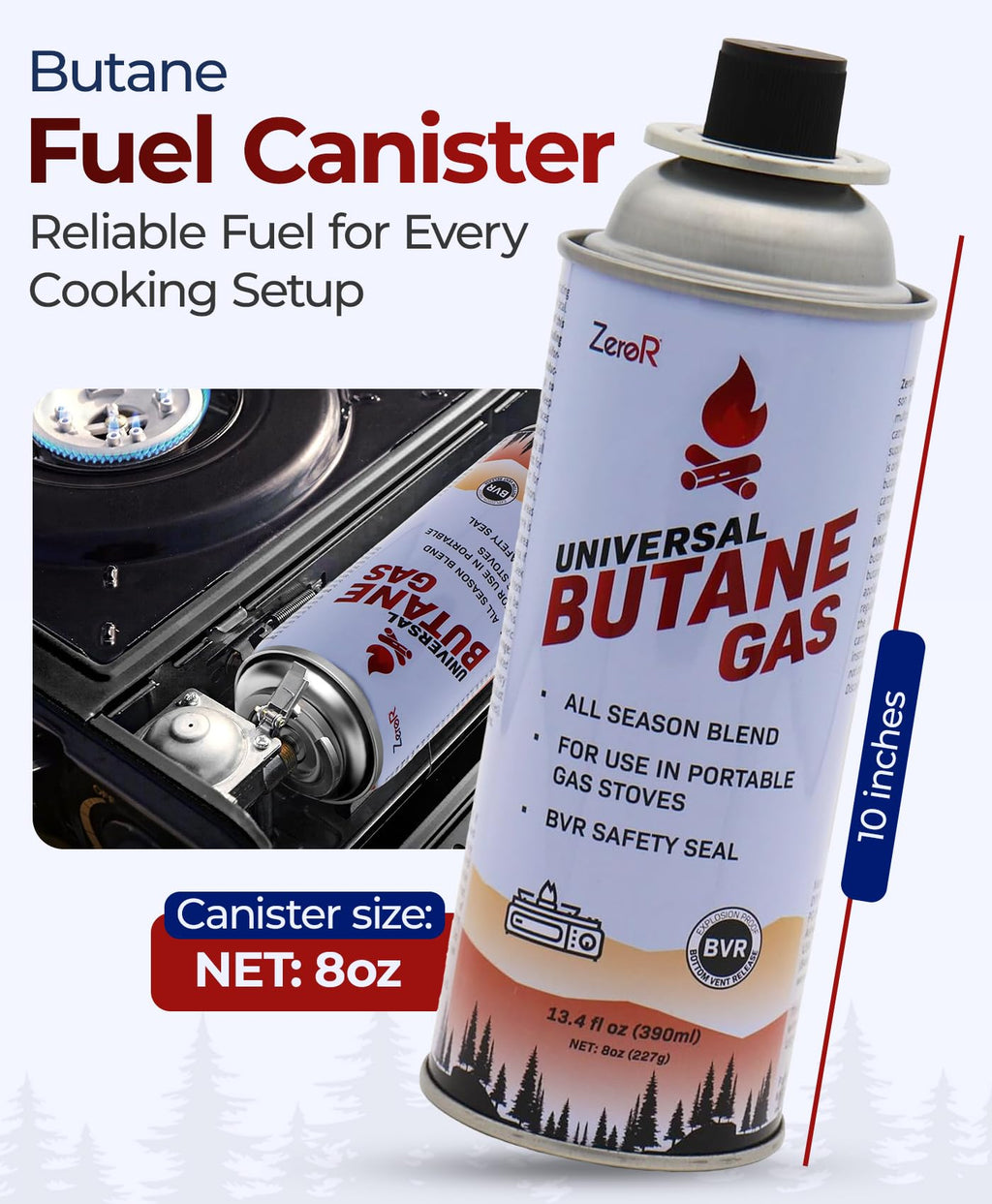 Butane Fuel Canister Cartridge 13.4 fl oz S2264