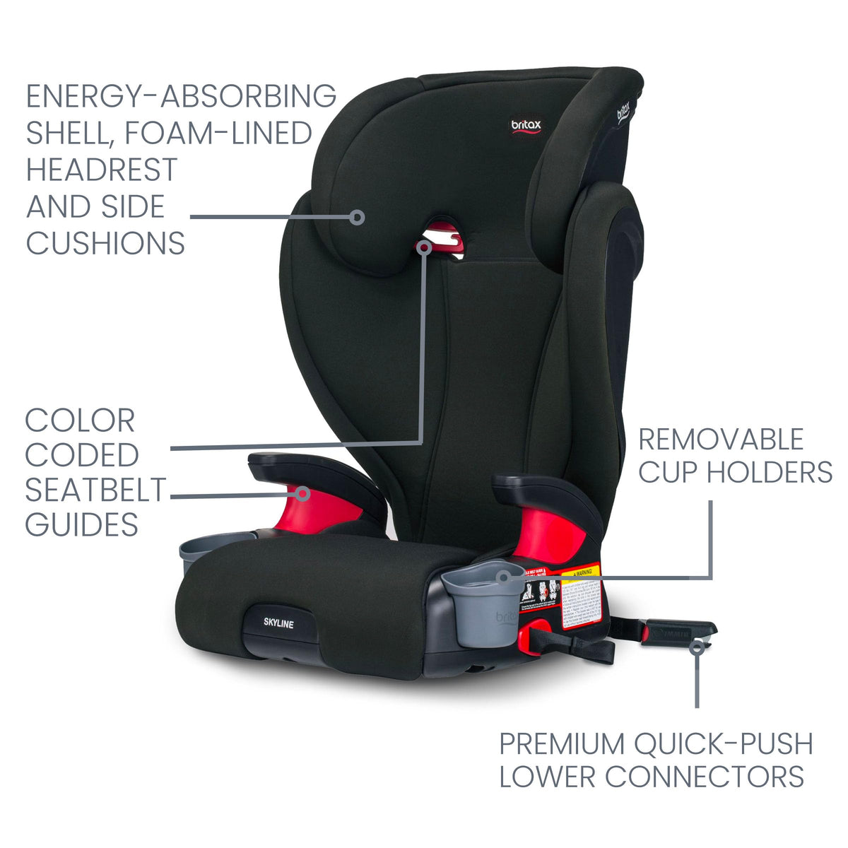 2-Stage Belt-Positioning Booster Car Seat J181
