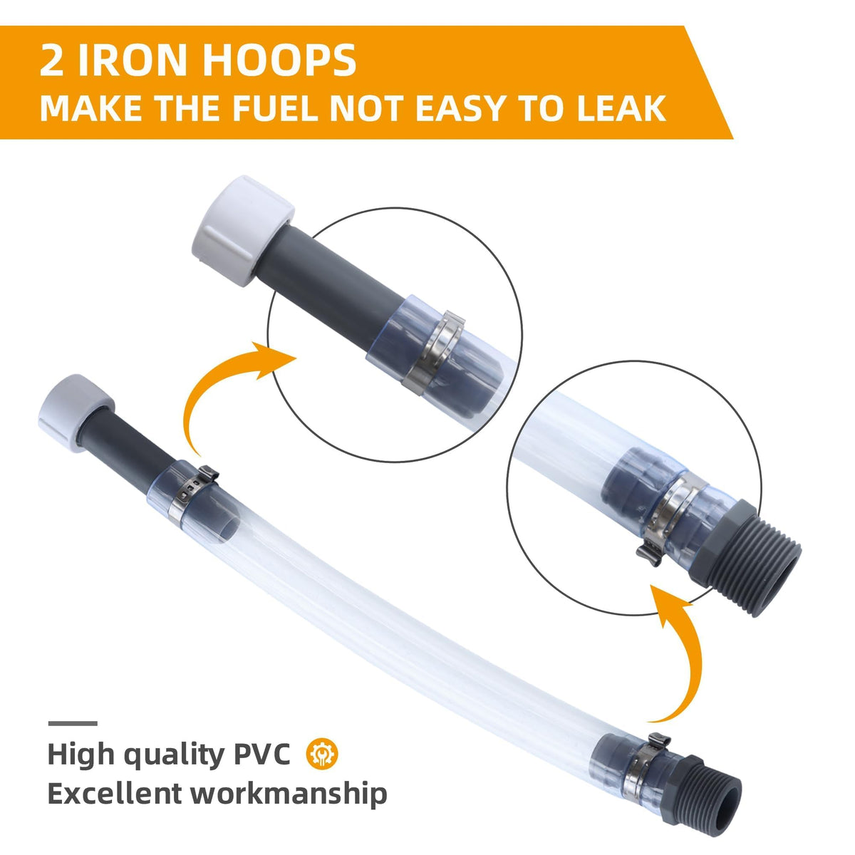 2 Pack Replacement Fuel Jug Hoses Y943186