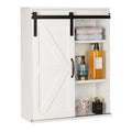 Wall Cabinet with Sliding Barn Door U77165